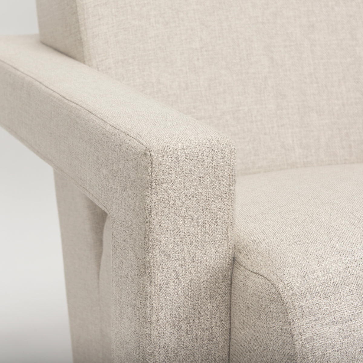 Sovereign Cream Oatmeal Fully Upholstered Accent Chair
