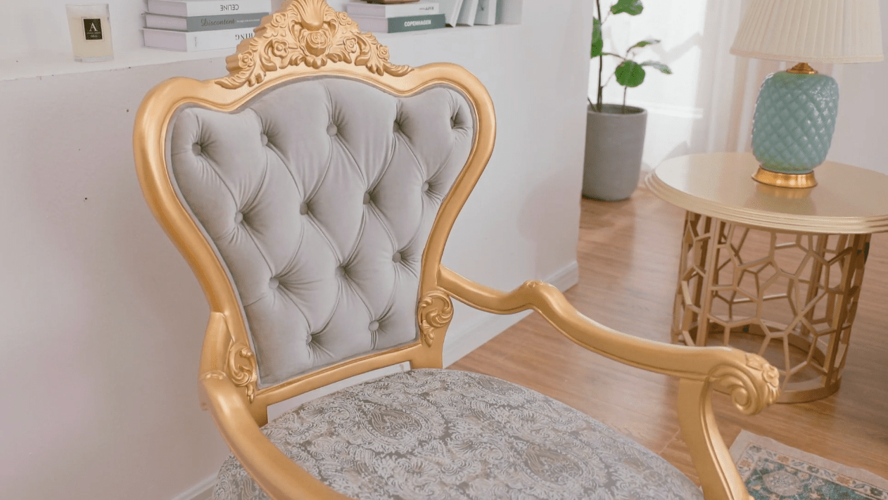 Sovereign Gray/Gold 3-Pc Living Room Set/ HD-3PC9041 - Ornate Home