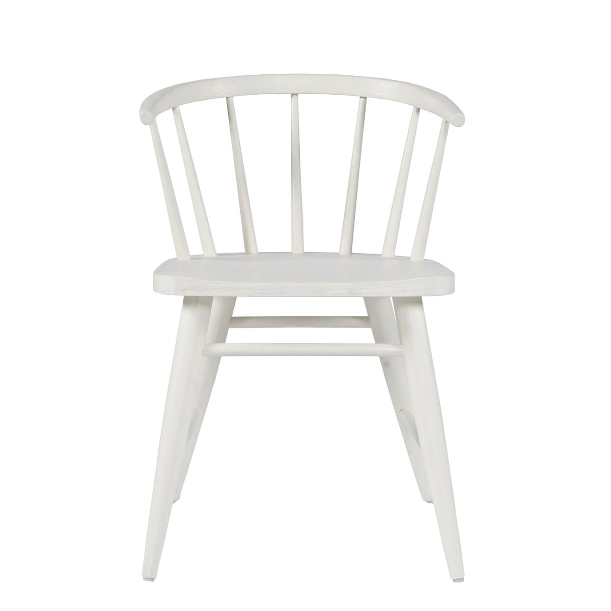 Spader Washed/White Dining Table w/ 4 Fitz Chairs - Ornate Home