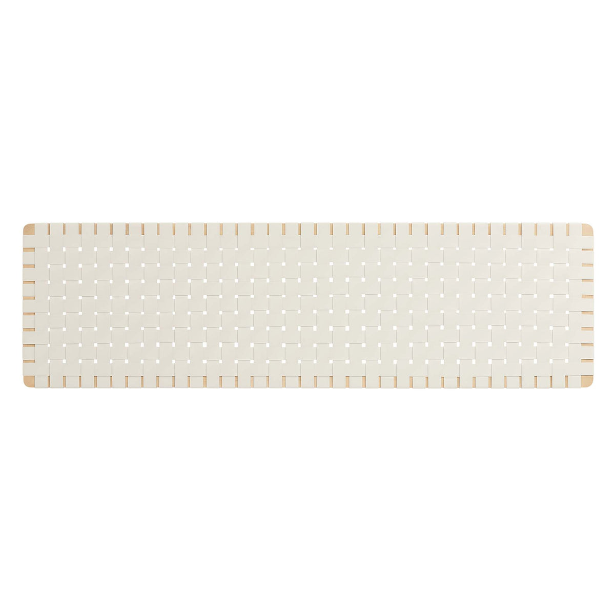Sparta Natural/Beige Weave Wall-Mount Vegan Leather King Headboard - Ornate Home