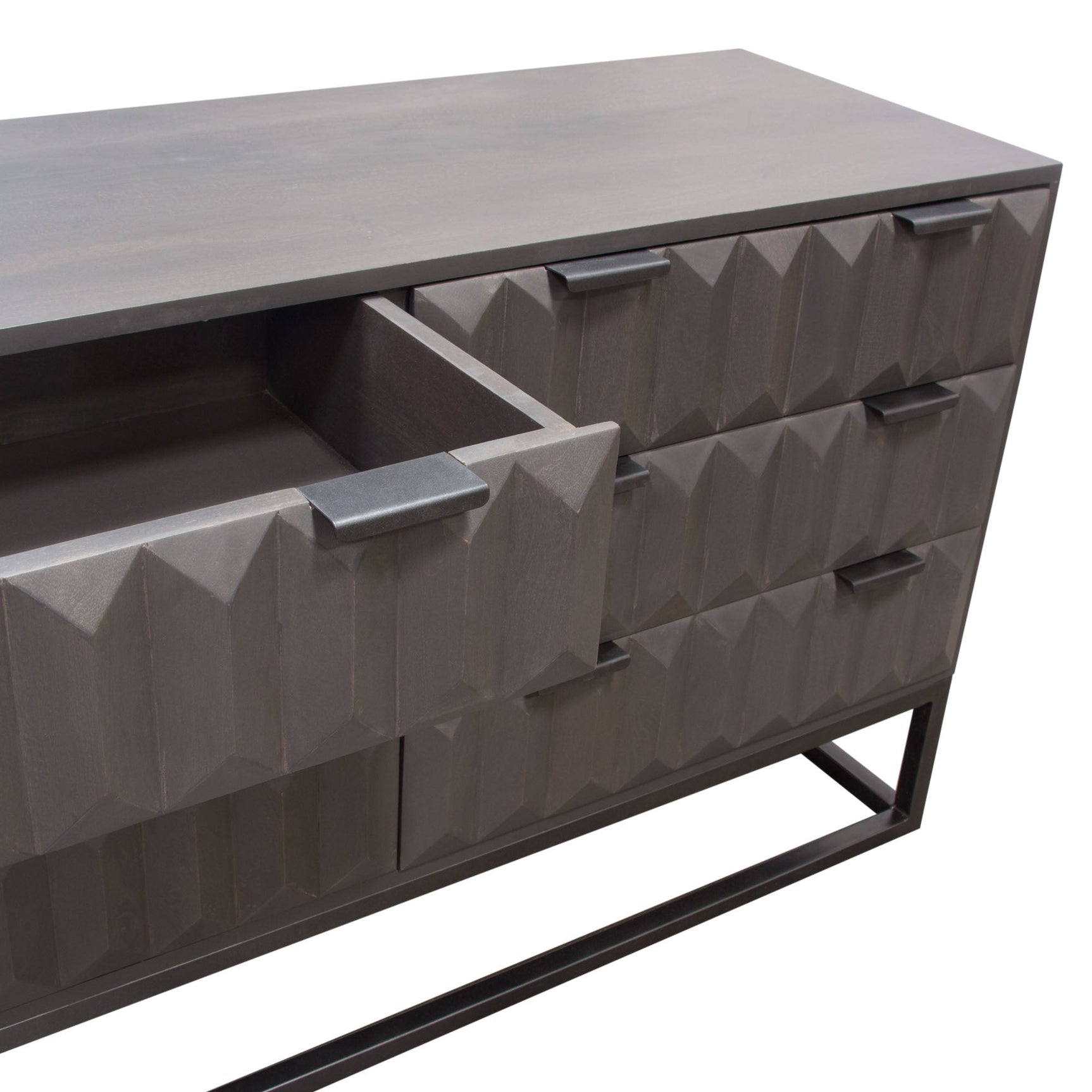 Spectrum Smoke Grey 6-Drawer Dresser - Ornate Home