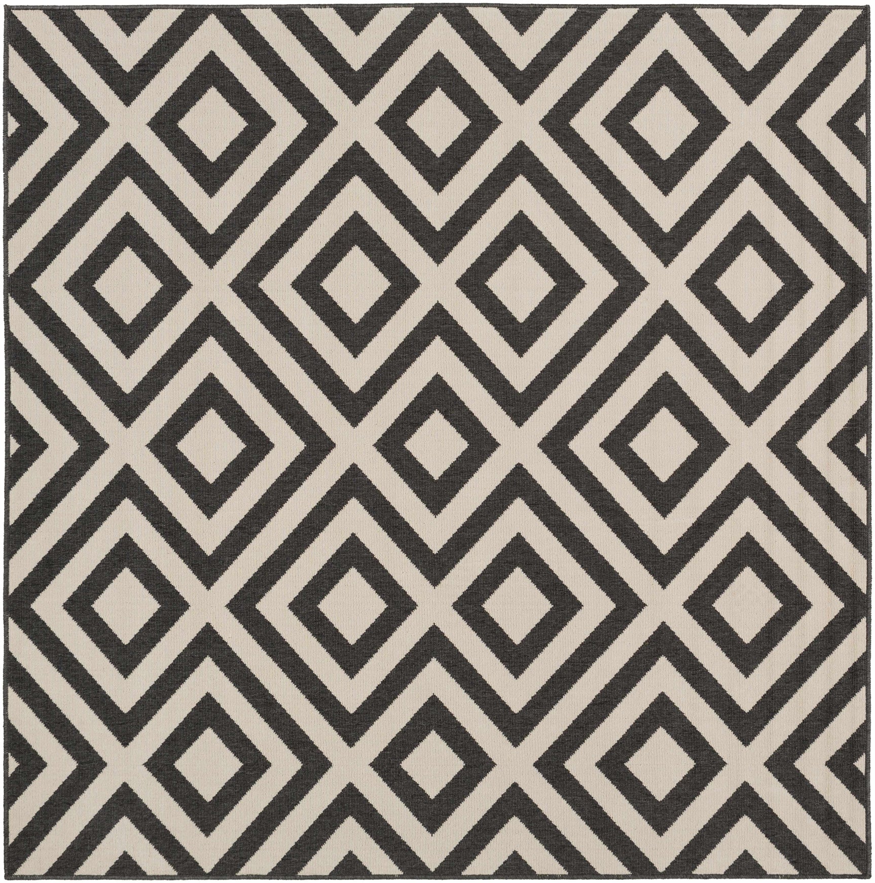 Spilsby Black Trellis Outdoor Rug - Ornate Home