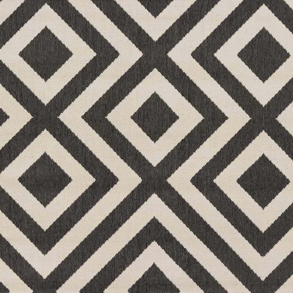 Spilsby Black Trellis Outdoor Rug - Ornate Home