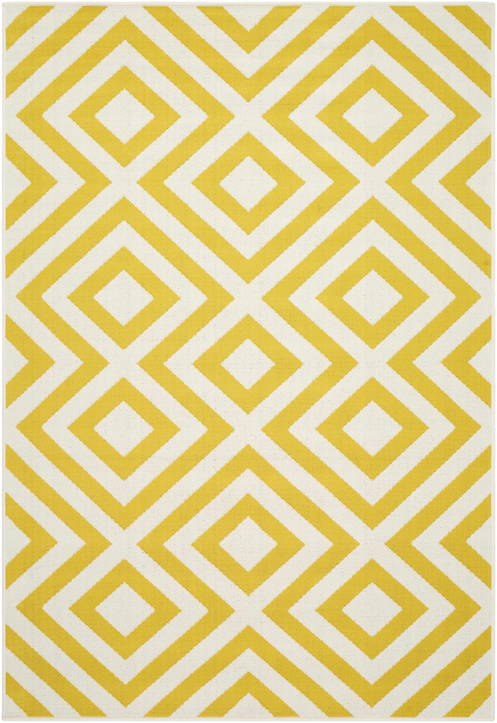Spilsby Yellow Trellis Outdoor Rug - Ornate Home