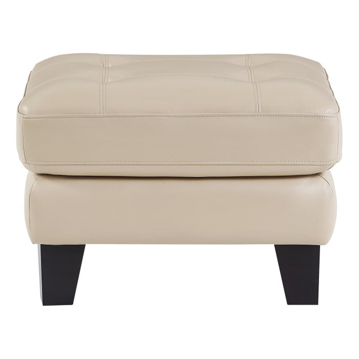 Spivey Beige Ottoman - Ornate Home
