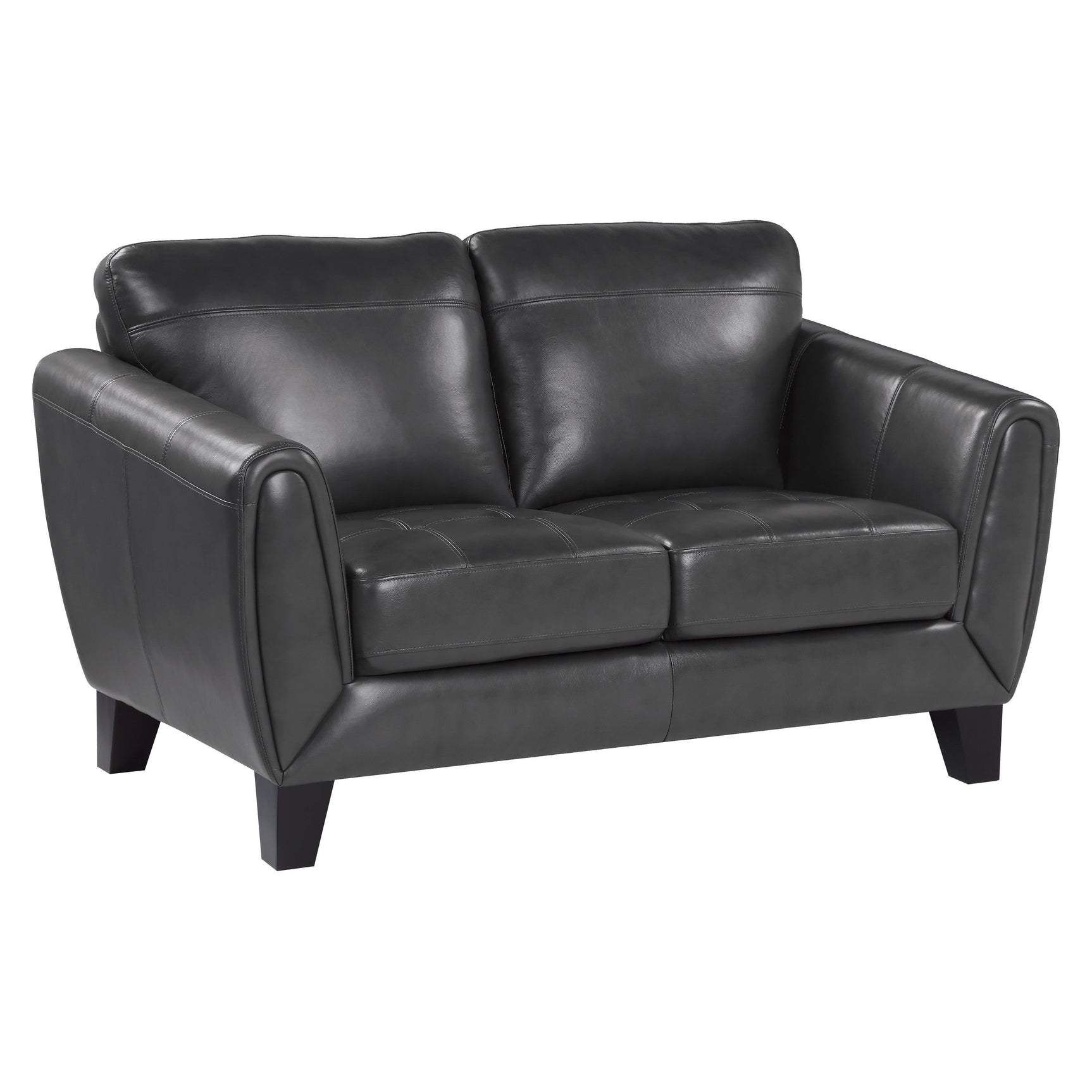 Spivey Dark Gray Loveseat - Ornate Home