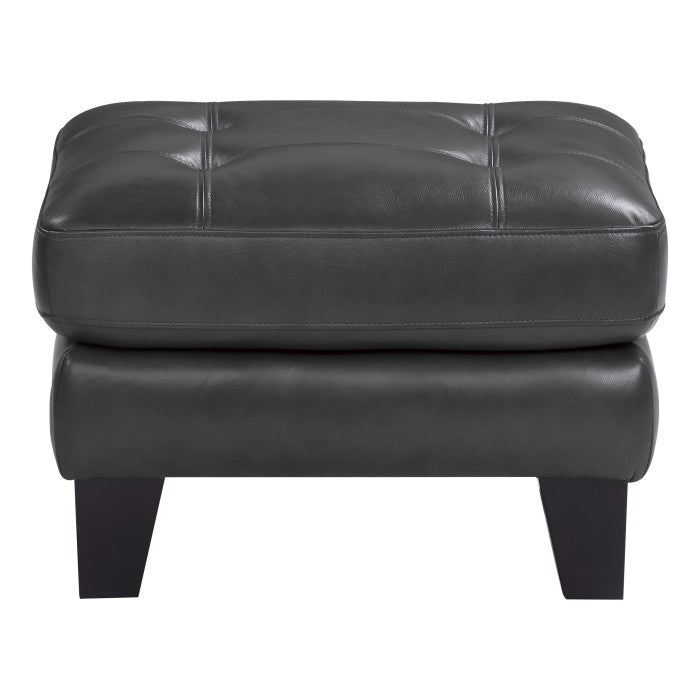 Spivey Dark Gray Ottoman - Ornate Home
