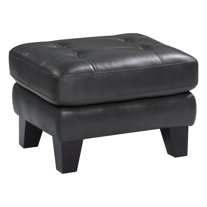 Spivey Dark Gray Ottoman - Ornate Home