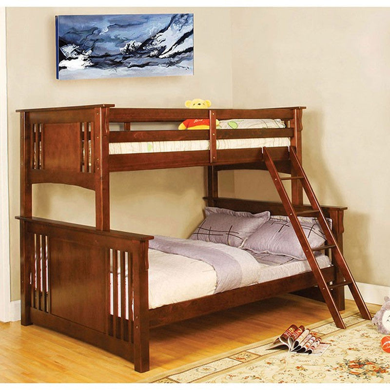 Spring Creek Oak Twin/Full Bunk Bed - Ornate Home