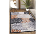 Spring Orange Floral Exotic Tropical Non-Shedding Indoor/Outdoor Area Rugs - Ornate Home