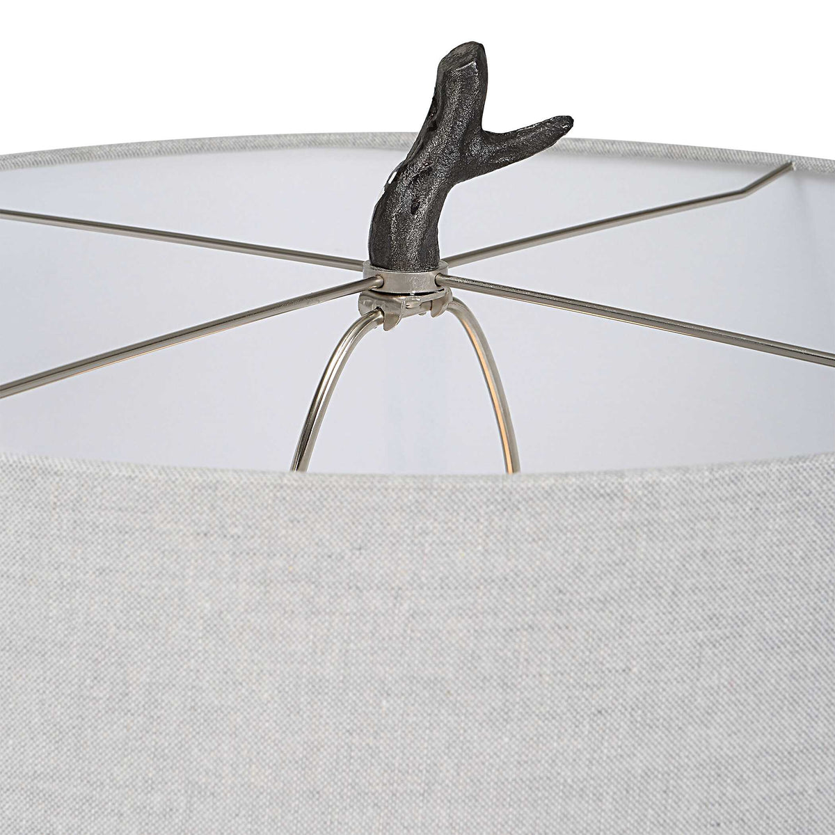 Spruce Black/Bronze Rustic Floor Lamp - Ornate Home