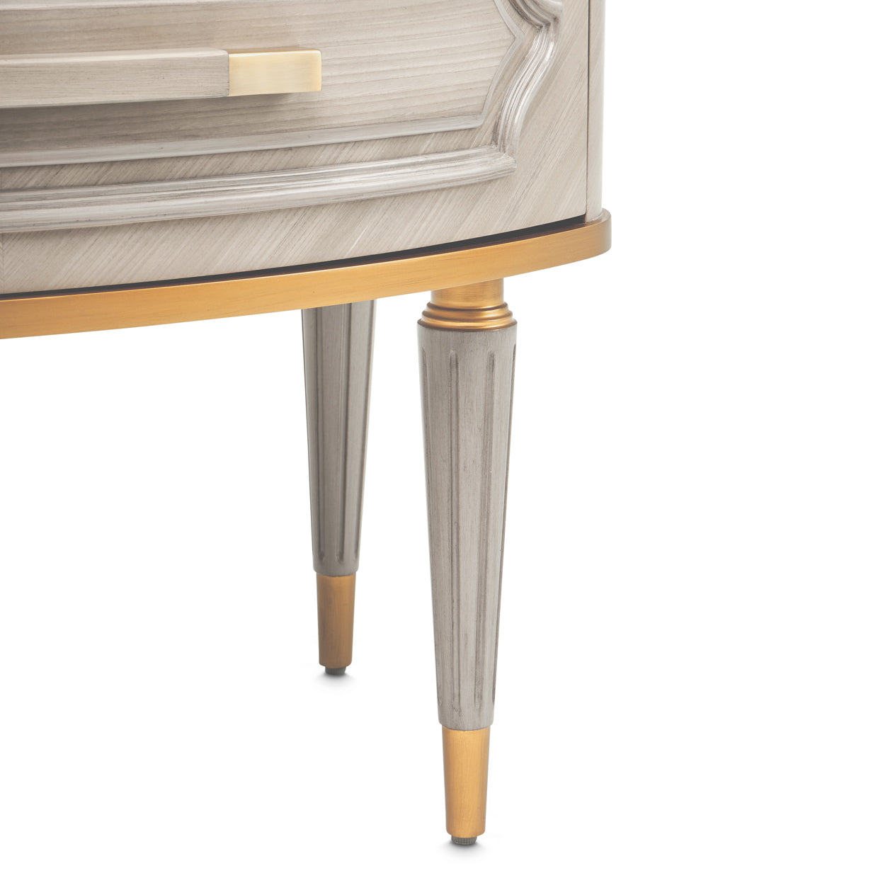 St. Charles Dove Gray 2-Drawer Nightstand - Ornate Home