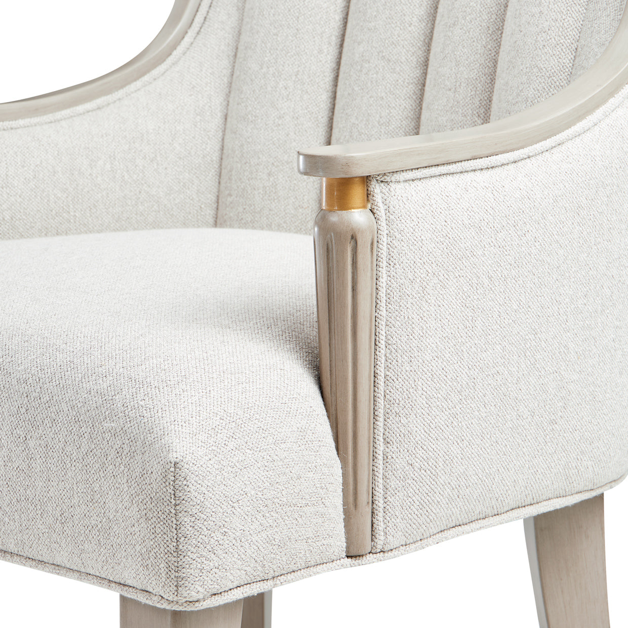 St. Charles Dove Gray/Cirrus Dining Arm Chair (Set of 2) - Ornate Home