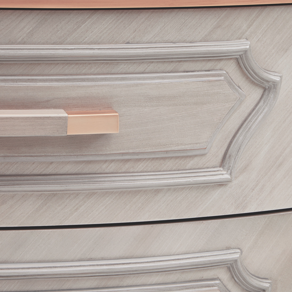 St. Charles Dove Gray Display Cabinet - Ornate Home
