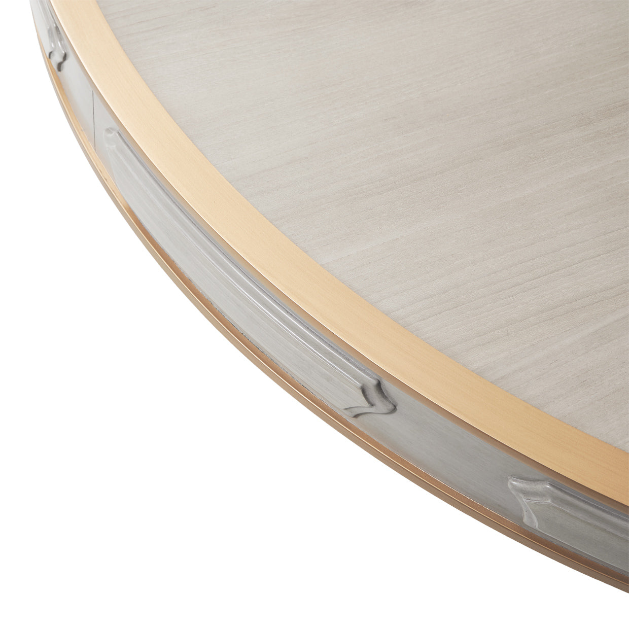 St. Charles Dove Gray Double Pedestal Dining Table - Ornate Home