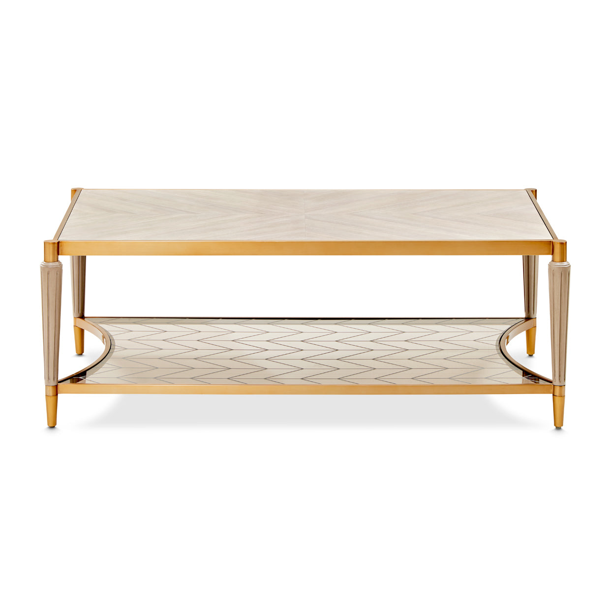 St. Charles Dove Gray Rectangular Cocktail Table - Ornate Home