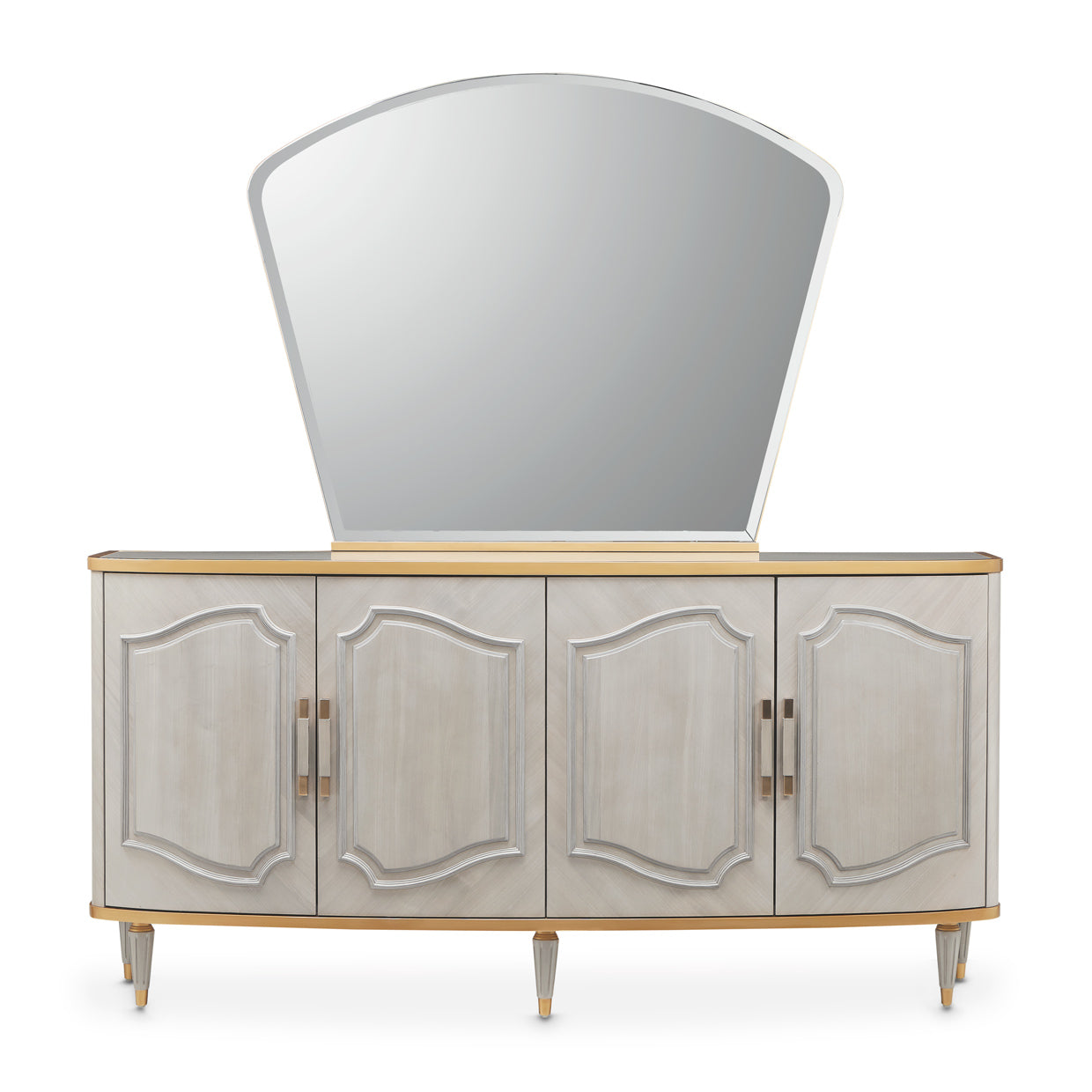 St. Charles Dove Gray Sideboard & Mirror - Ornate Home