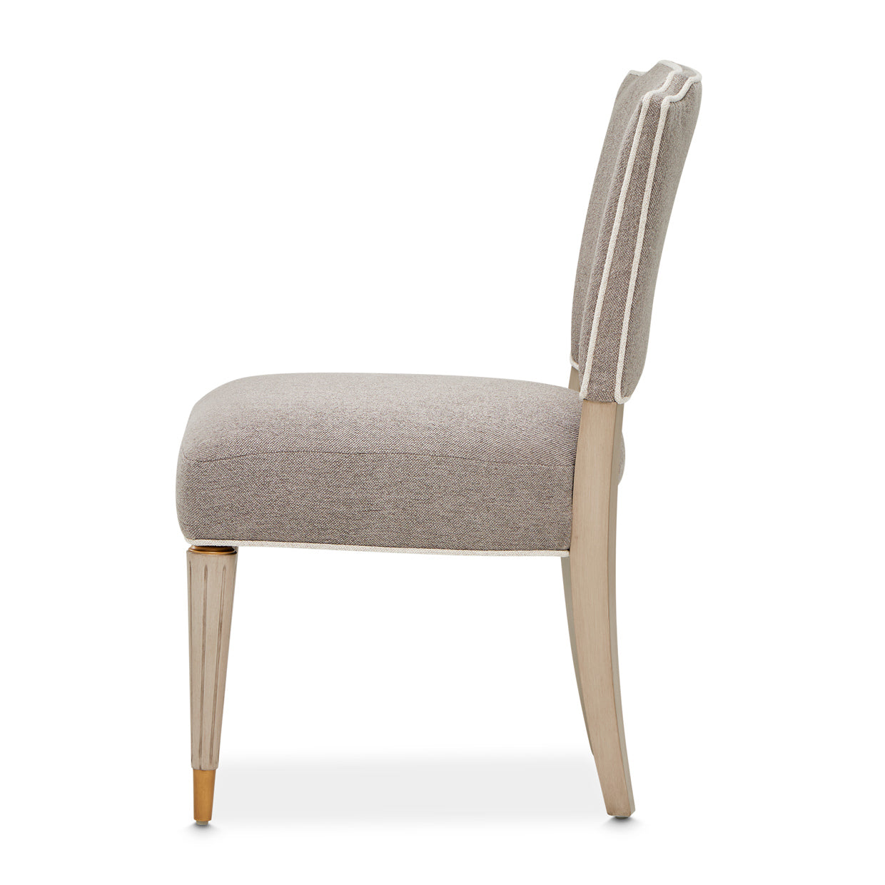 St. Charles Dove Gray Vanity Desk with Mirror & Chair - Ornate Home