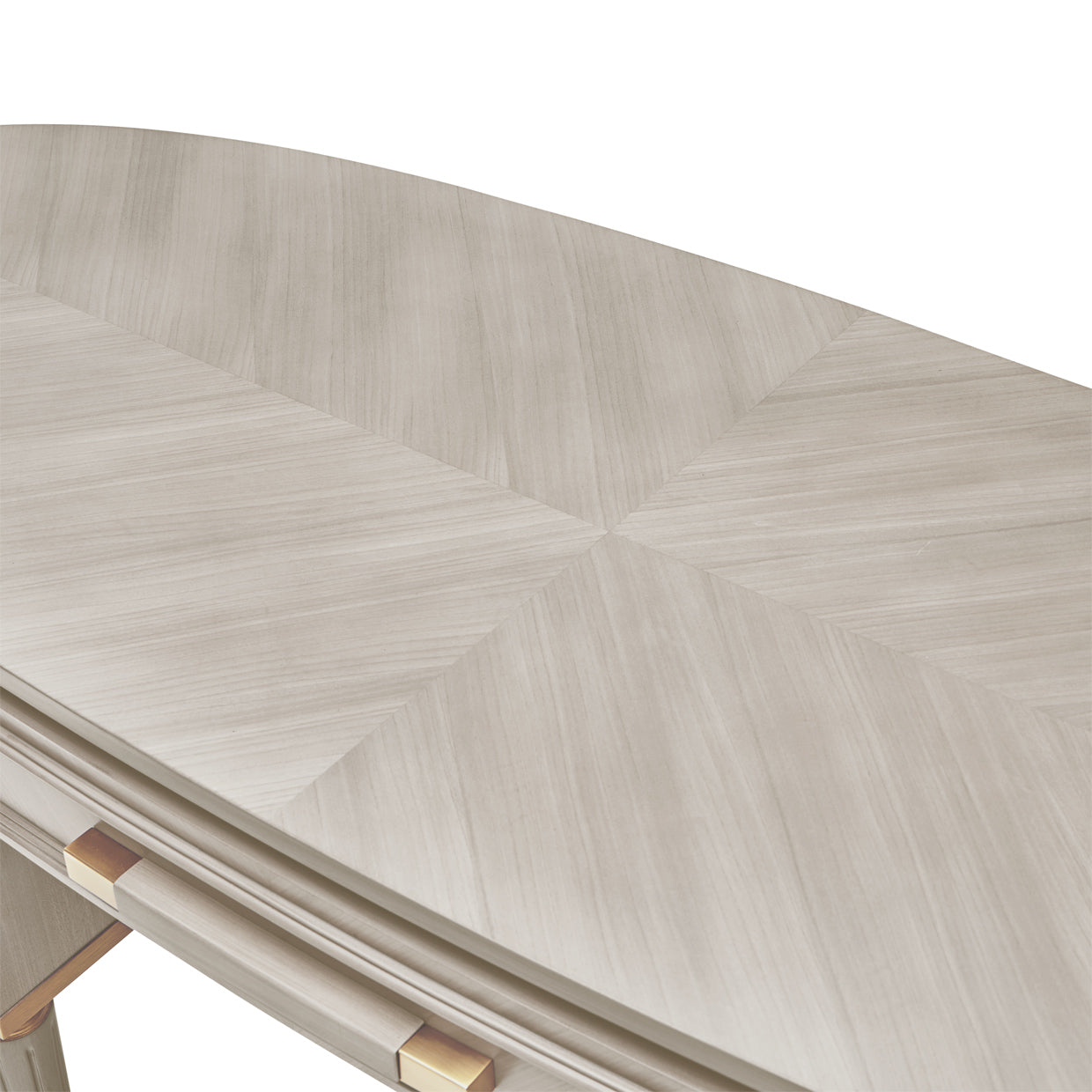 St. Charles Dove Gray Vanity Desk with Mirror & Chair - Ornate Home