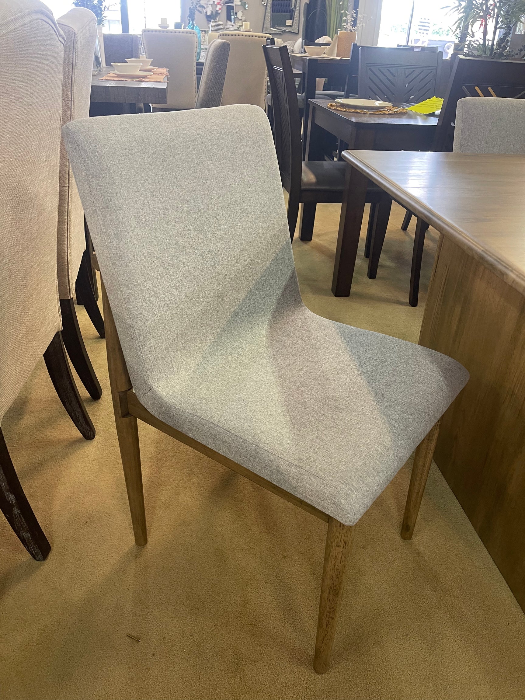 St Gallen Natural Tone & Light Gray Dining Chair (Set of 2) - Ornate Home