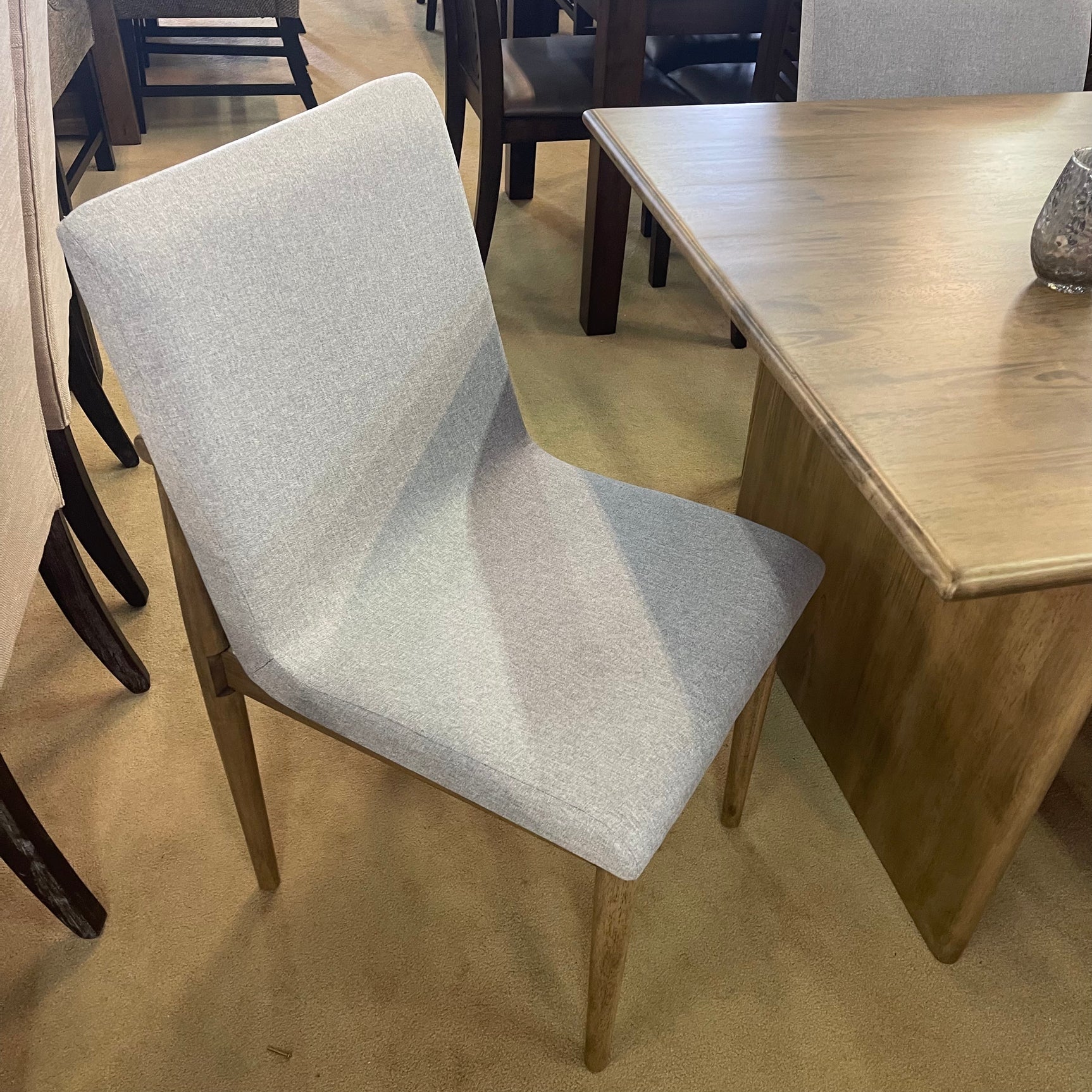 St Gallen Natural Tone & Light Gray Dining Chair (Set of 2) - Ornate Home