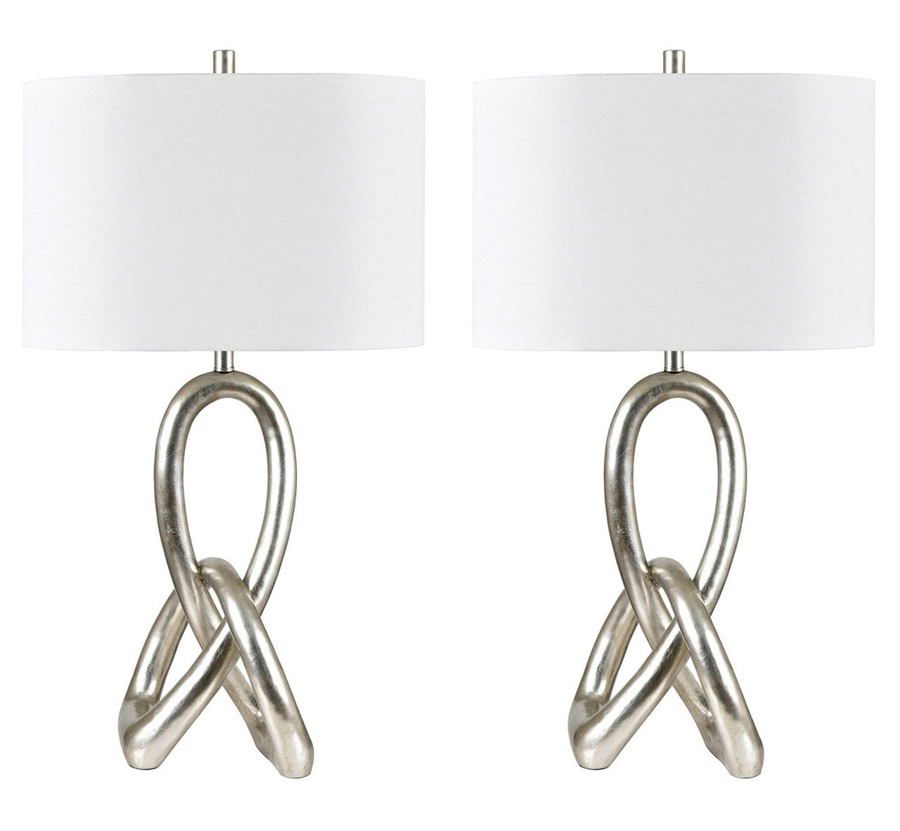 St. James Silver Table Lamp (Set of 2) - Ornate Home