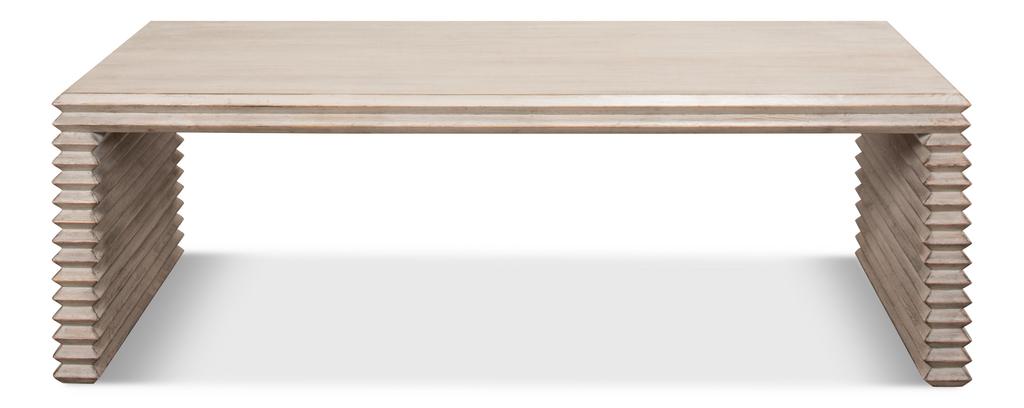 Stacked Grey Cocktail Table - Ornate Home