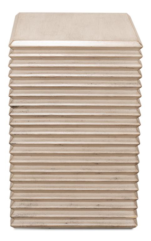 Stacked Grey Side Table - Ornate Home