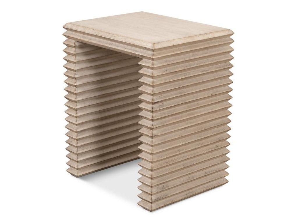 Stacked Grey Side Table - Ornate Home