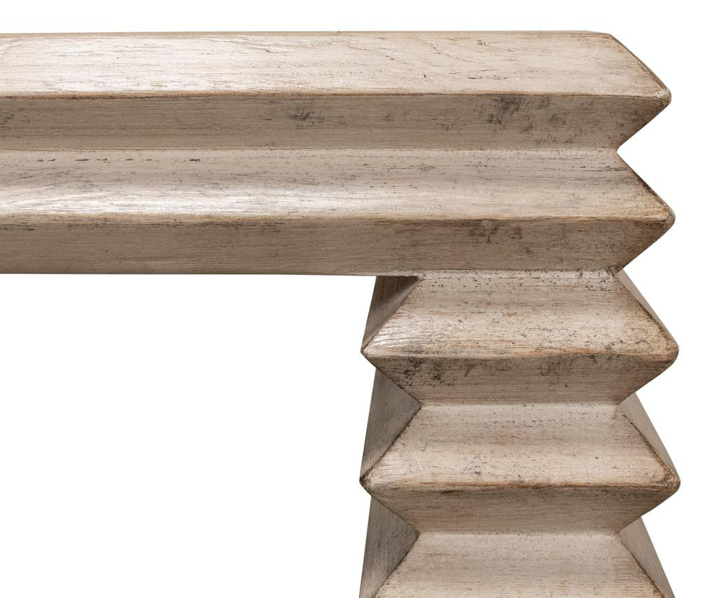 Stacked Grey Side Table - Ornate Home