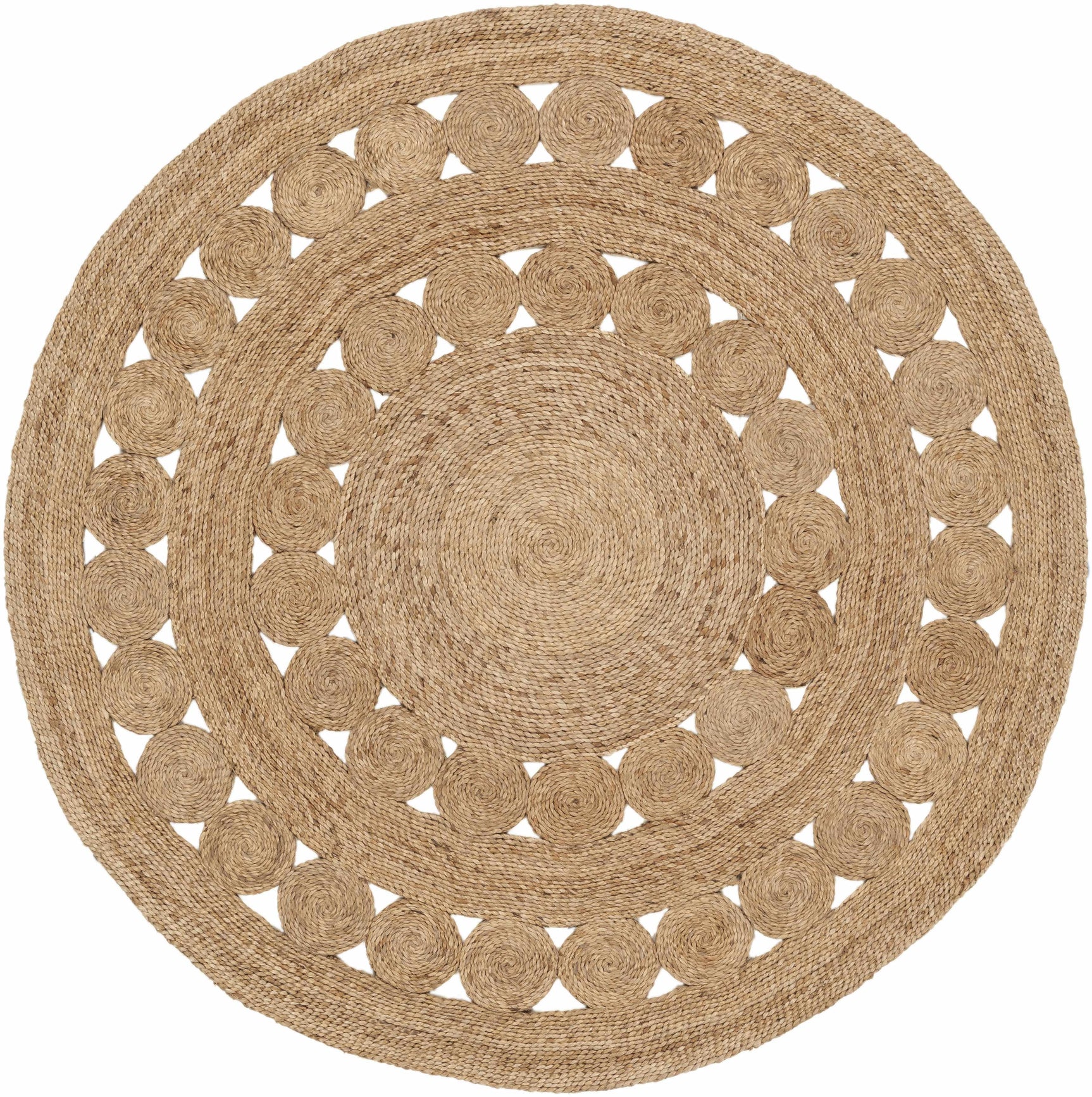 Stafford Round Jute Rug - Clearance - Ornate Home