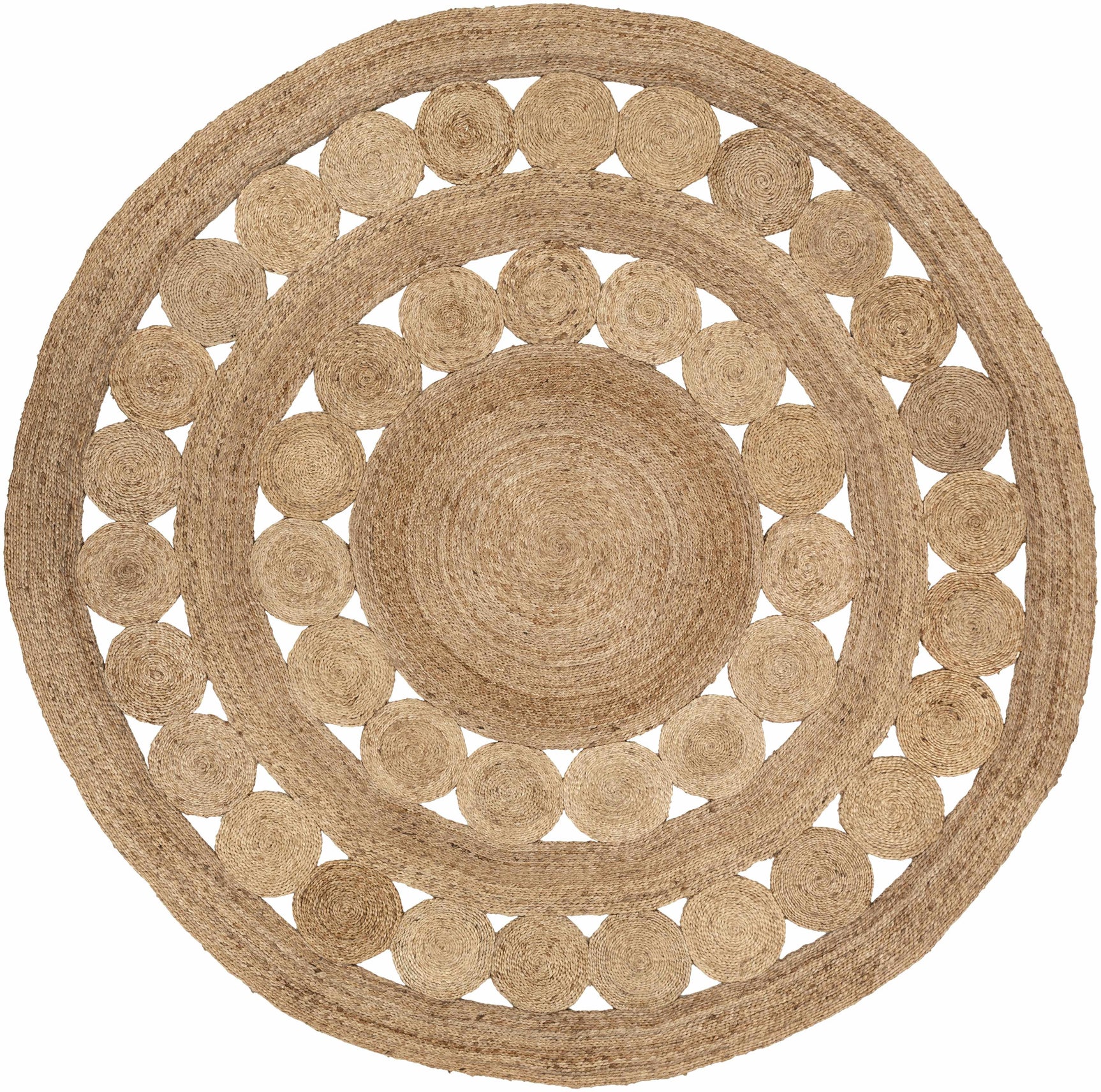 Stafford Round Jute Rug - Clearance - Ornate Home