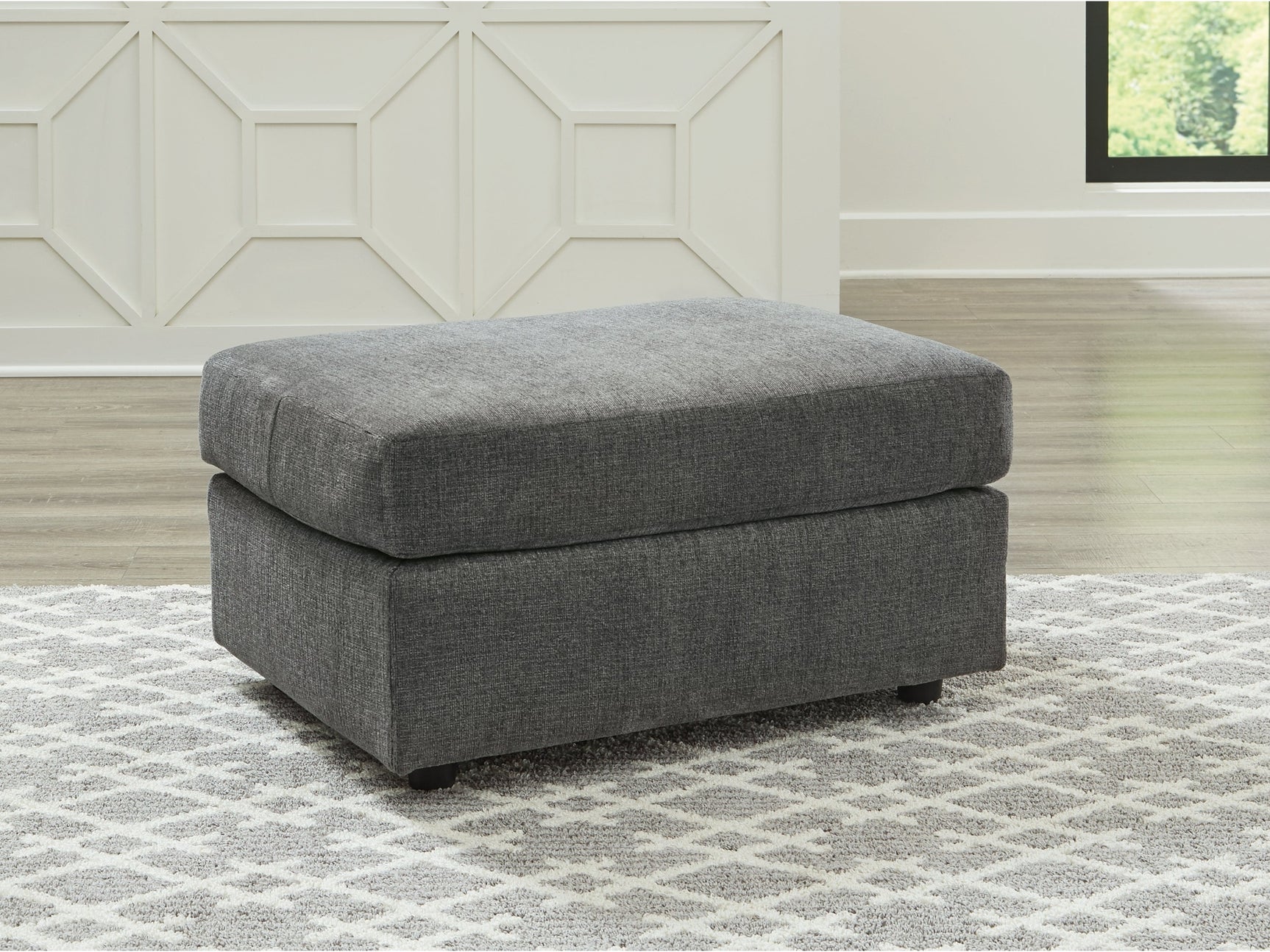 Stairatt Gravel Ottoman - Ornate Home