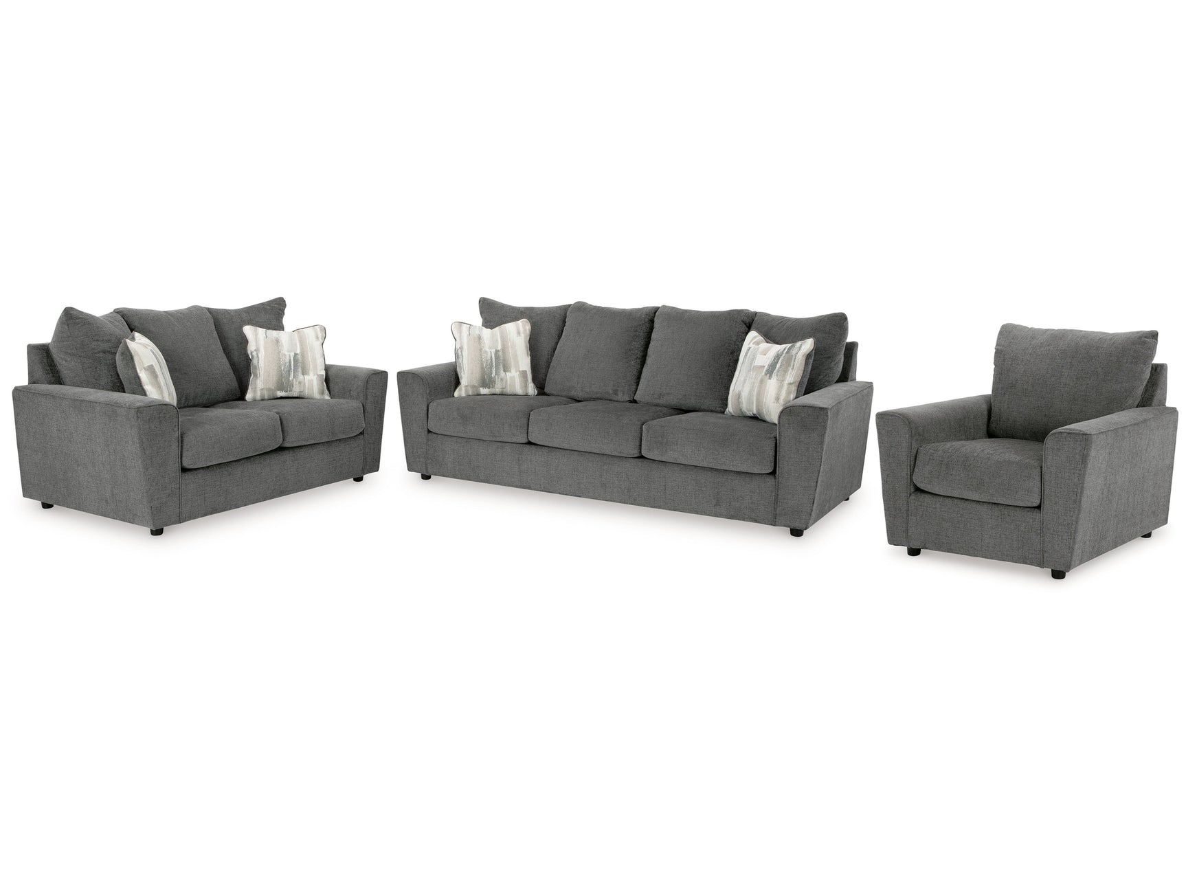 Stairatt Sofa, Loveseat and Chair - Ornate Home