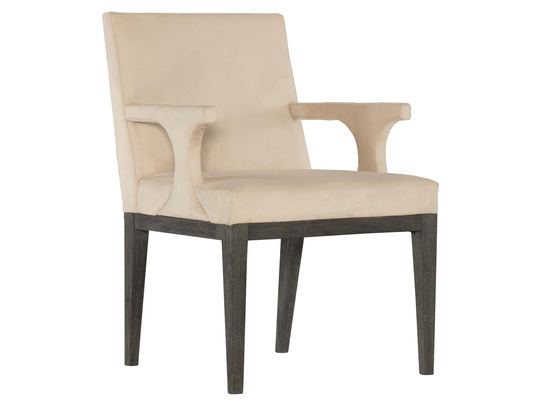 Staley Midnight Black/Light Beige Fabric Arm Chair - Ornate Home