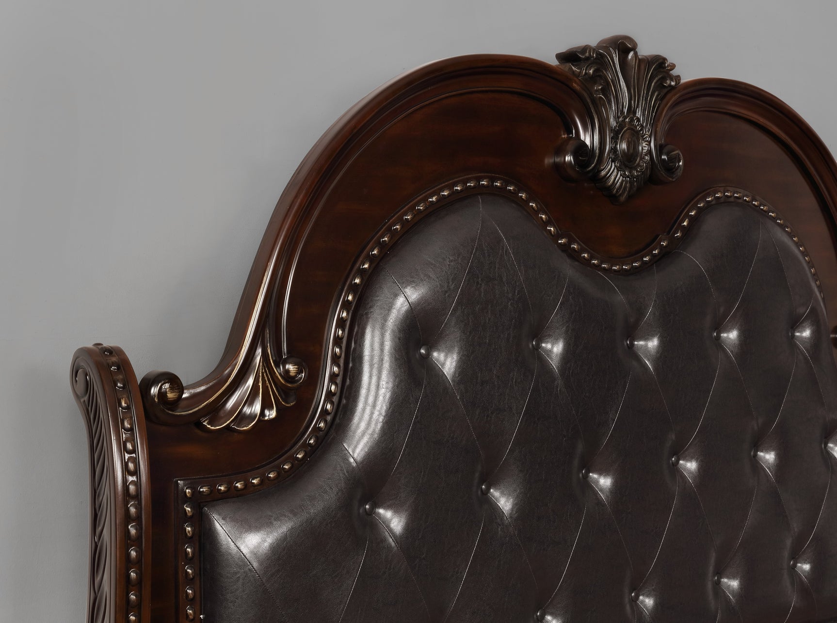 Stanley Cherry Brown Sleigh Bedroom Set - Ornate Home