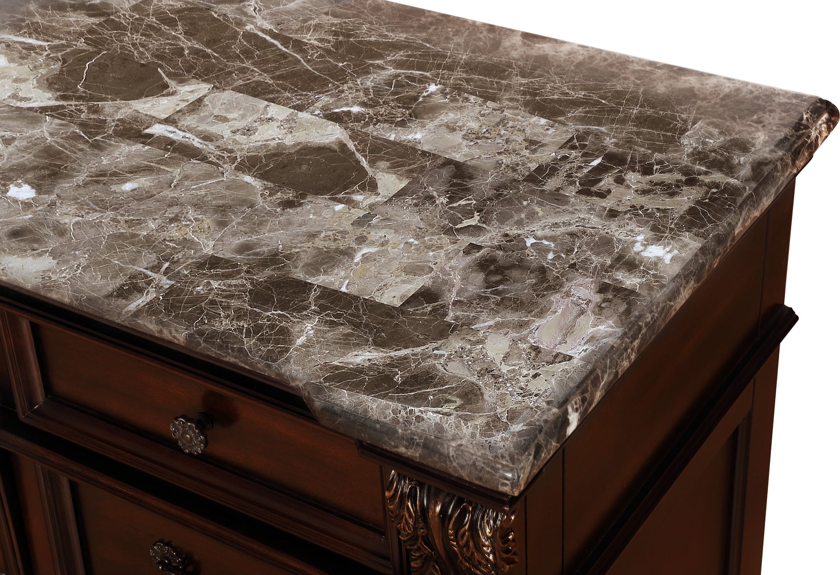 Stanley Cherry Brown Sleigh Bedroom Set - Ornate Home