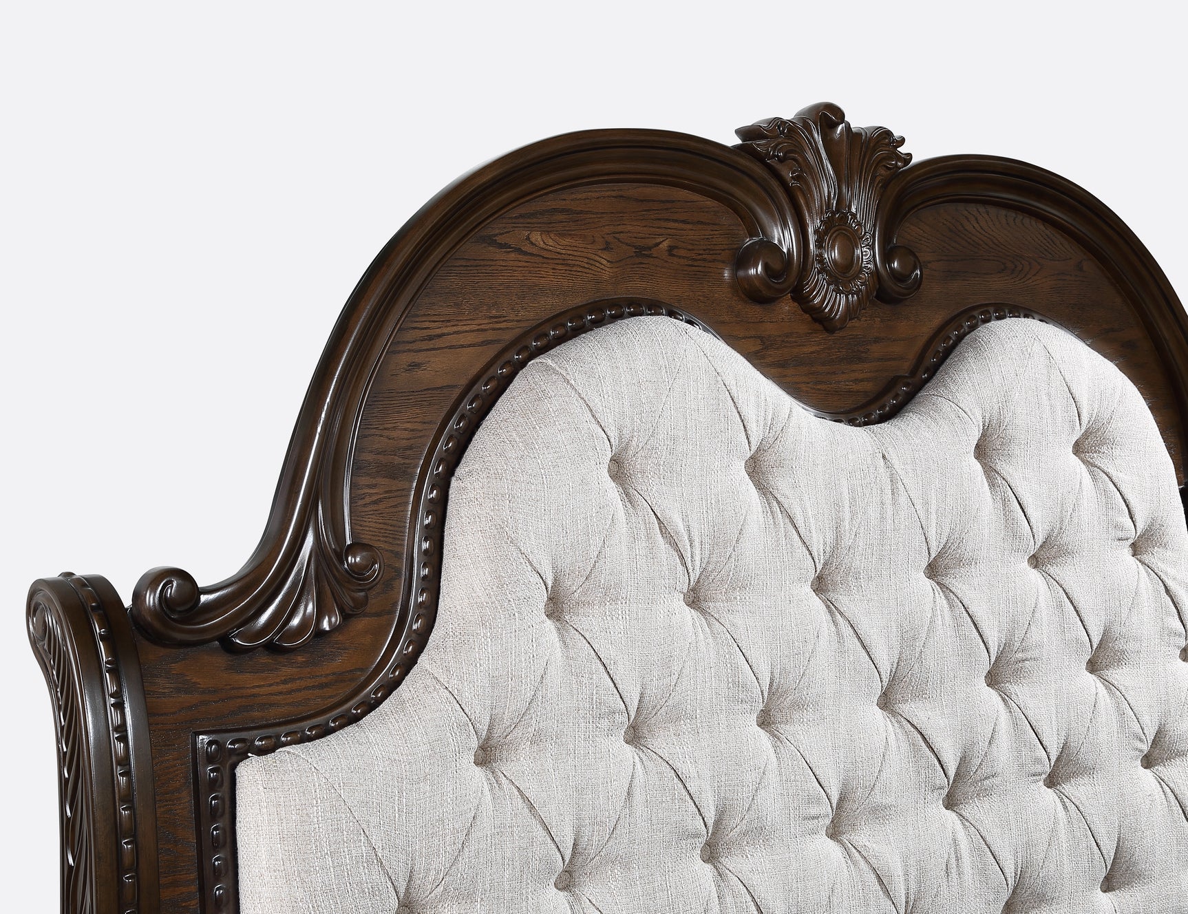 Stanley Coffee Brown King Upholstered Sleigh Bed - Ornate Home
