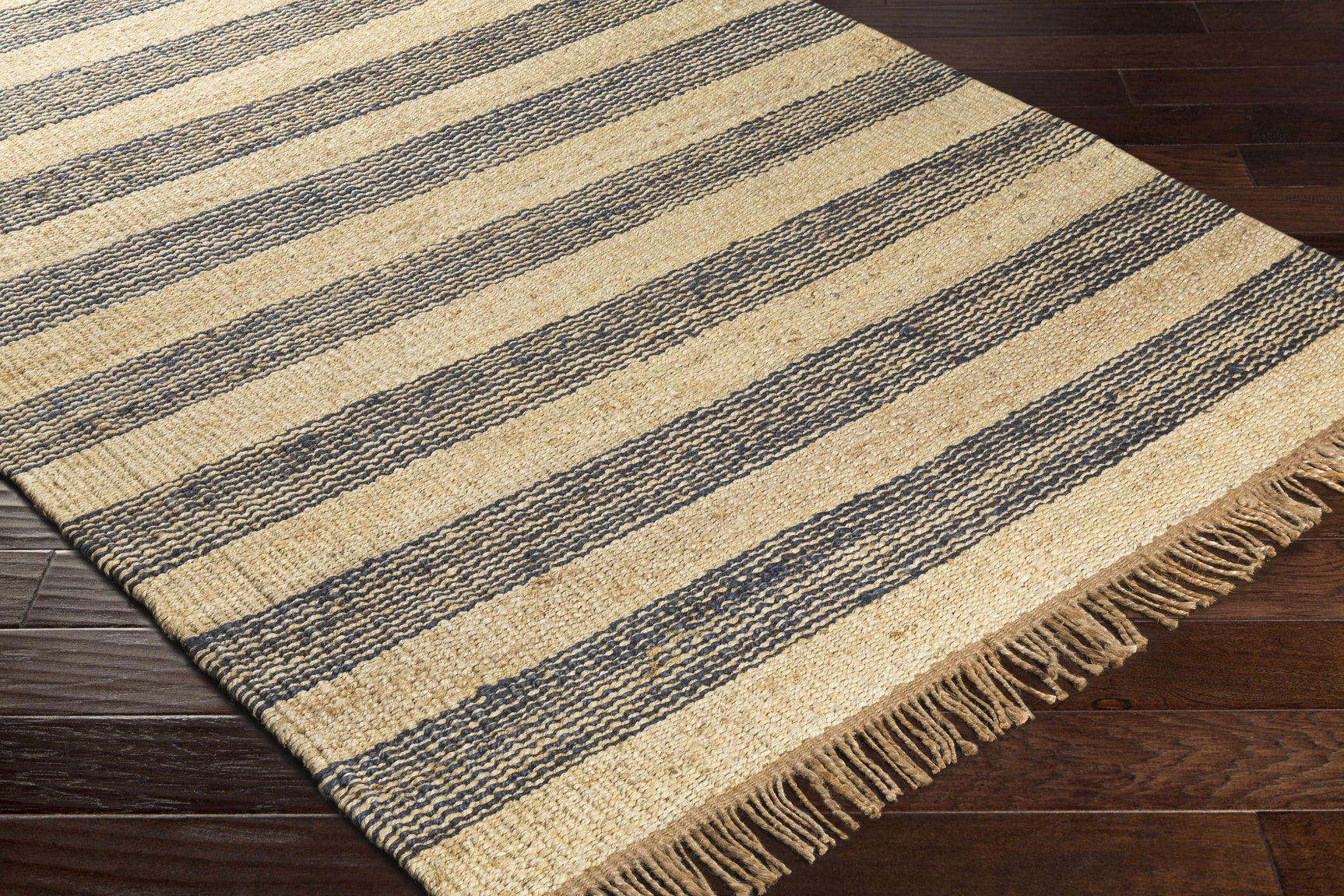 Stapleford Striped Jute Carpet - Clearance - Ornate Home