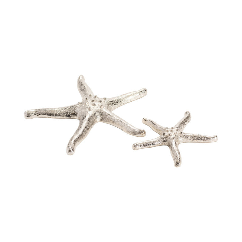 Starfish Silver 2 Piece Starfish (Set of 2) - Ornate Home