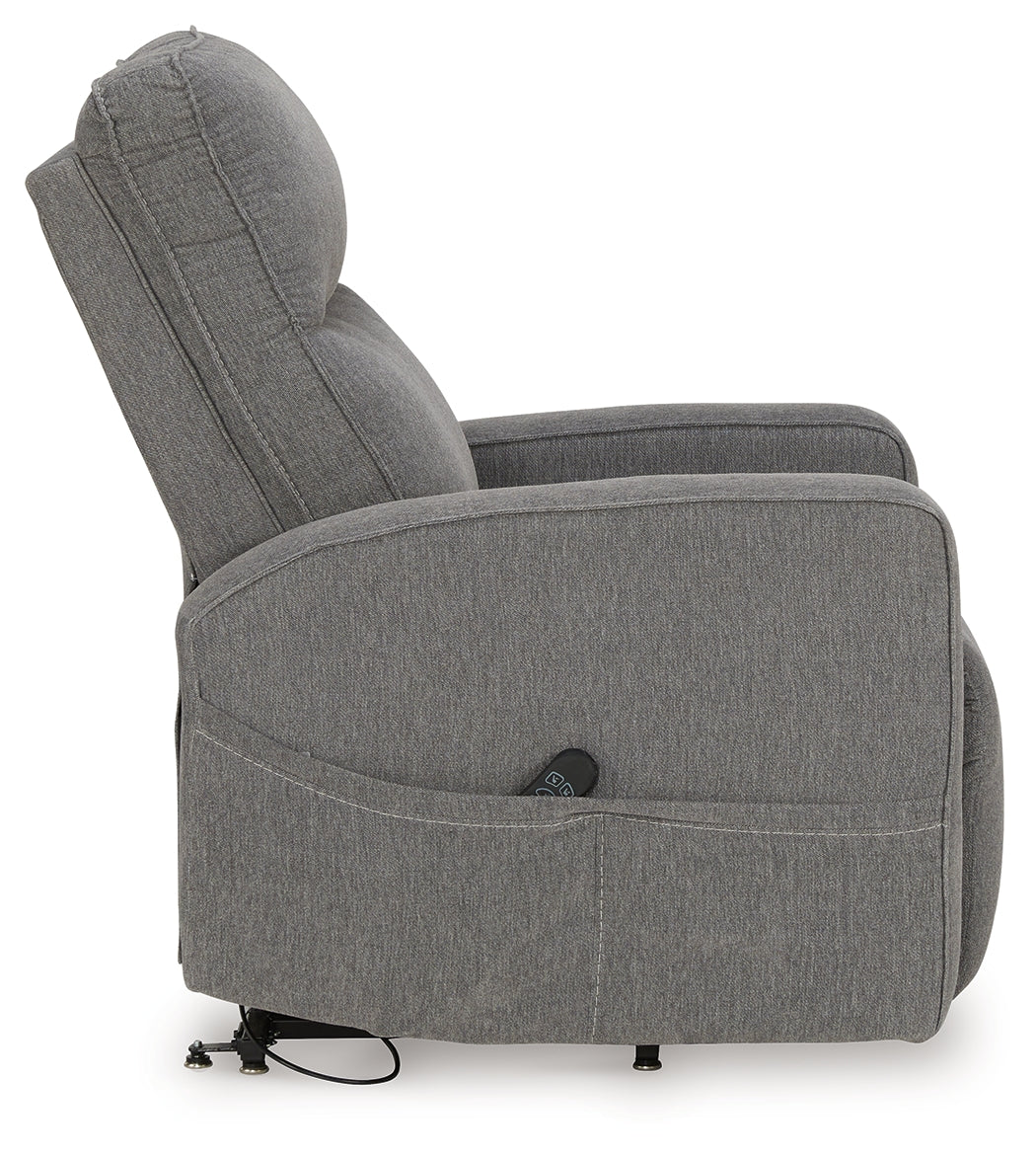 Starganza Gray Power Lift Recliner - Ornate Home
