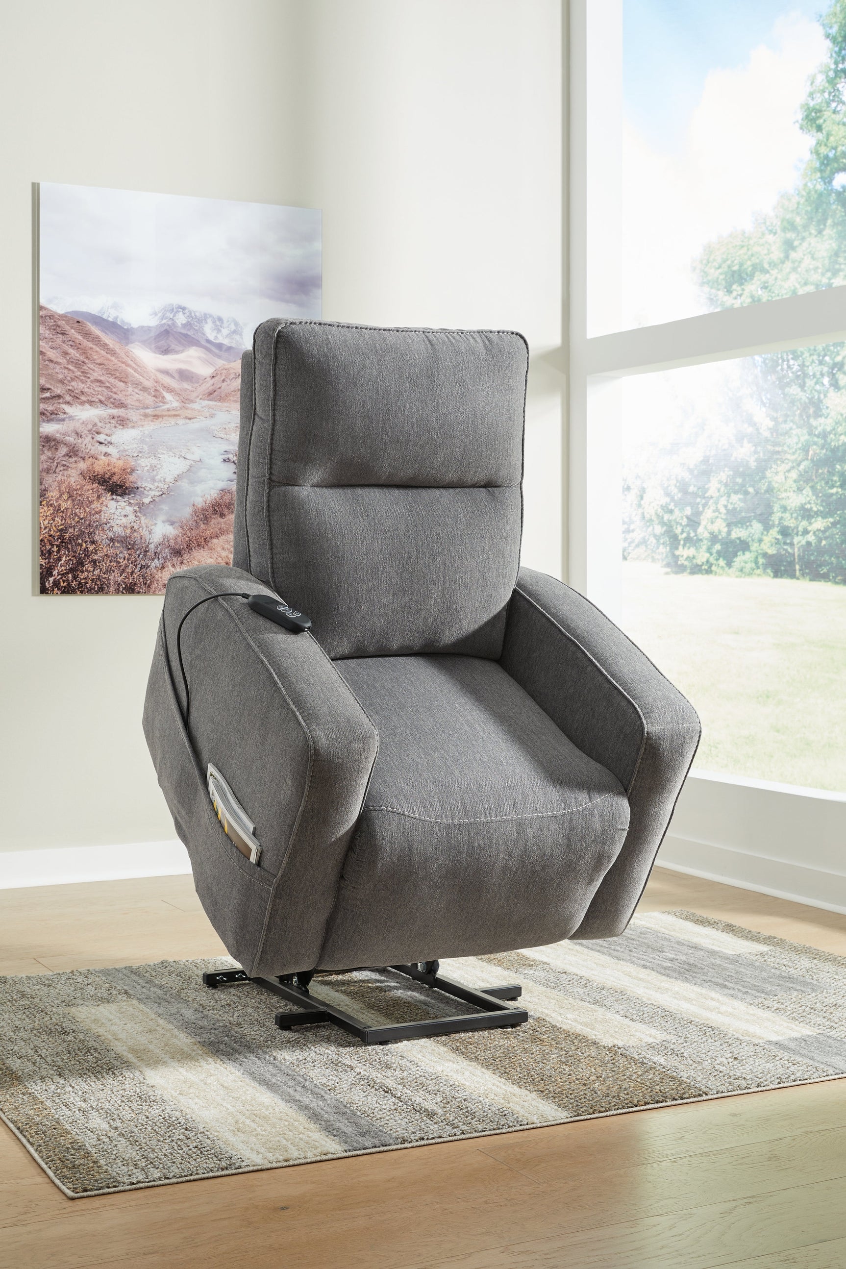 Starganza Gray Power Lift Recliner - Ornate Home