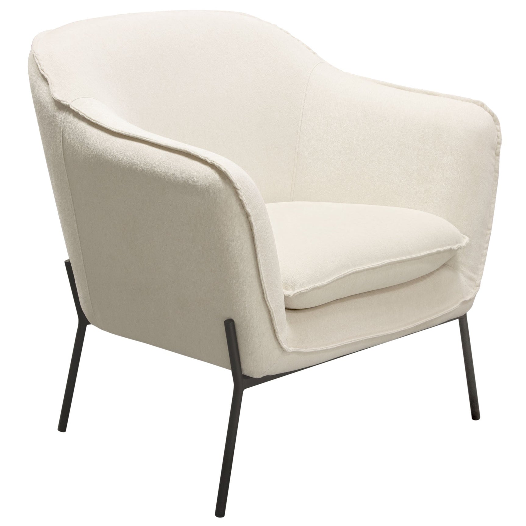 Status Cream Accent Chair - Ornate Home