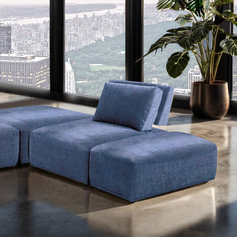 Stavanger Blue L-Sectional - Ornate Home