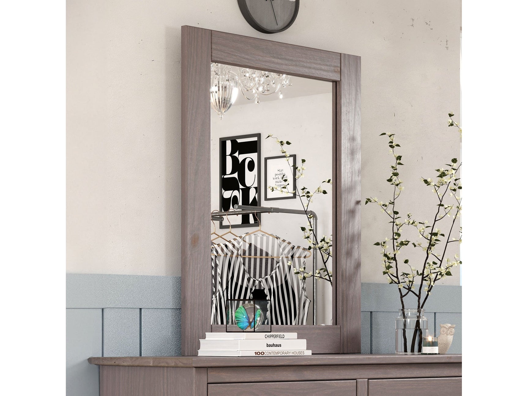 Stavros Gray Mirror - Ornate Home