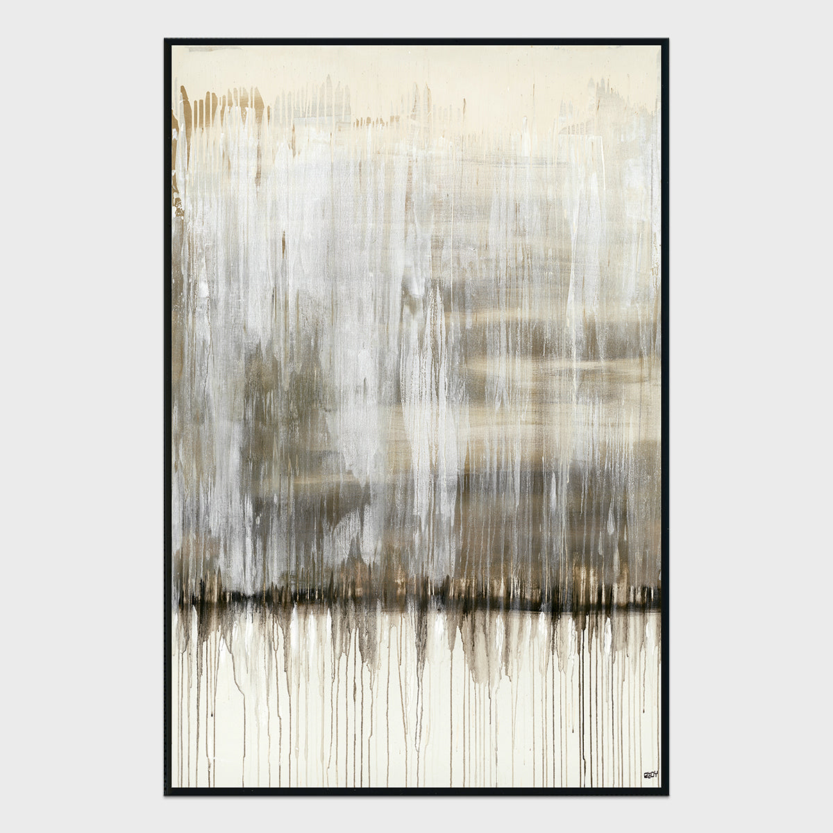 Steam Gray Painting Art 48x72 by Buddy Whitlock - Ornate Home
