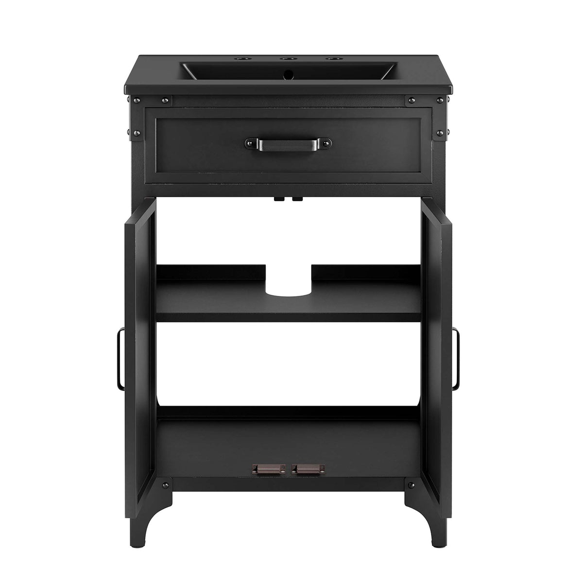 Steamforge Black 24" Bathroom Vanity - Ornate Home