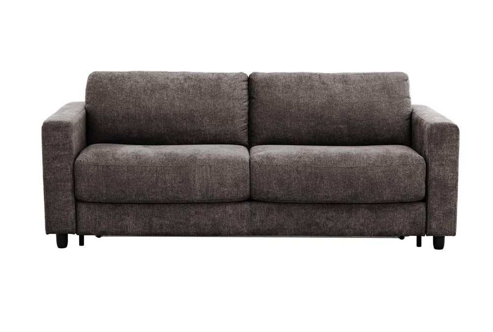 Stearns & Foster® Atillio Espresso Queen Sleeper Sofa w/ 6” Memory Foam Mattress - Ornate Home