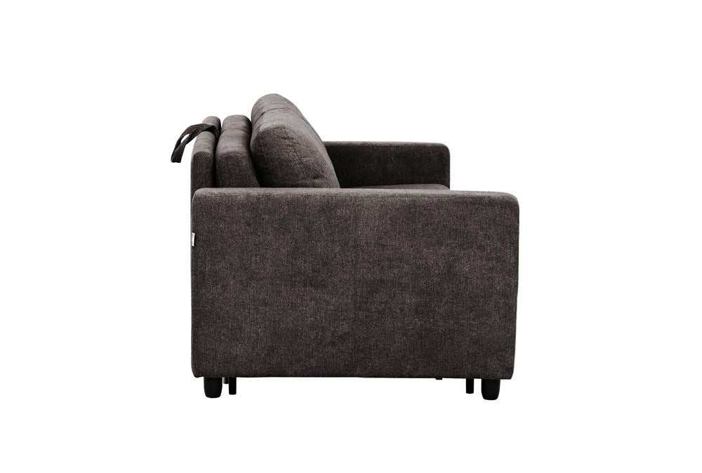 Stearns & Foster® Atillio Espresso Queen Sleeper Sofa w/ 6” Memory Foam Mattress - Ornate Home