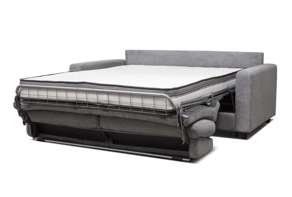 Stearns & Foster Atillio Grey Queen Sleeper Sofa w/Memory Foam Mattress - Ornate Home